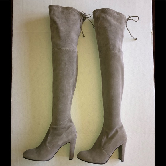 Stuart Weitzman Highland Boot in Topo Suede - Picture 3 of 14